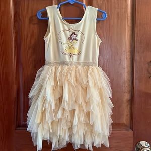Disney Princess Belle Tutu Dress in Yellow Size 4T
